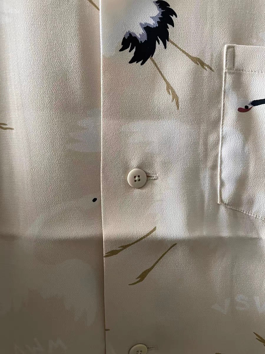 VISVIM KOFU CROSBY S/S HIKAKU|Red-crowned crane short-sleeved shirt men's 23SS