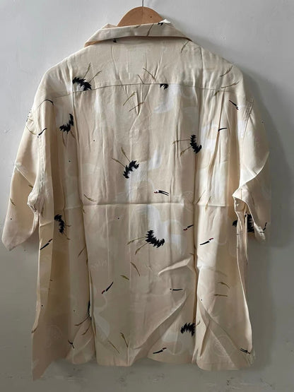 VISVIM KOFU CROSBY S/S HIKAKU|Red-crowned crane short-sleeved shirt men's 23SS