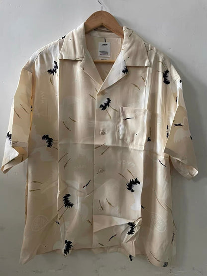 VISVIM KOFU CROSBY S/S HIKAKU|Red-crowned crane short-sleeved shirt men's 23SS