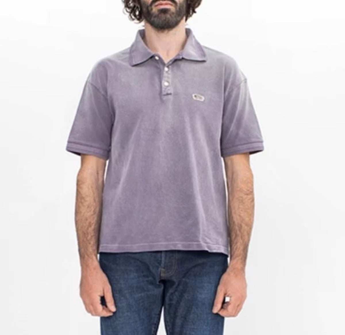 VISVIM KOFU JUMBO WELLER DMGD washed distressed Polo shirt carp