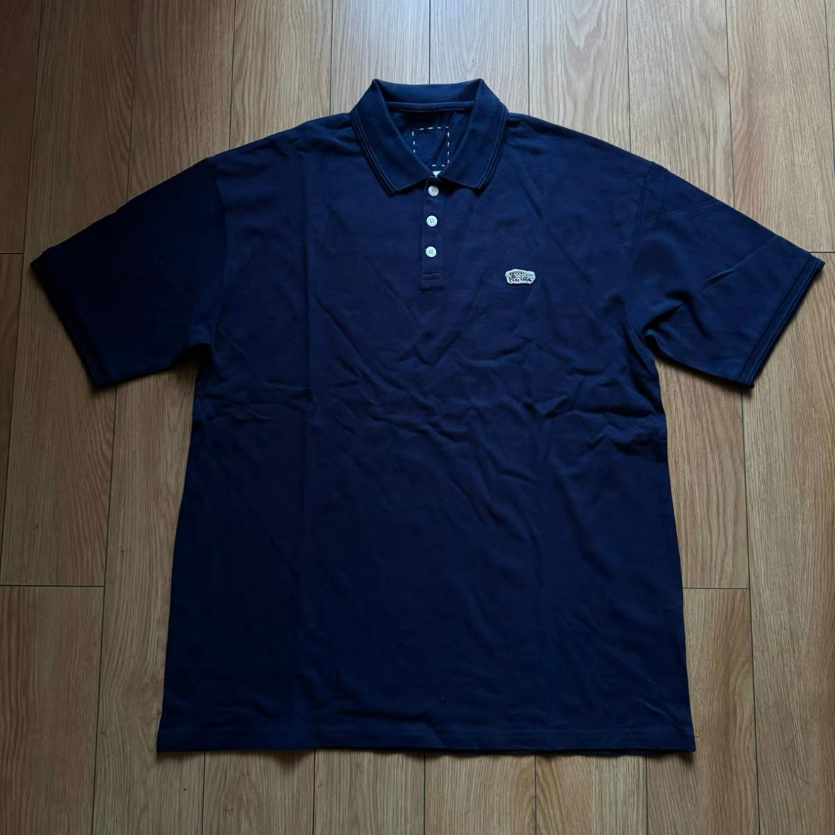 VISVIM KOFU JUMBO WELLER DMGD washed distressed Polo shirt carp