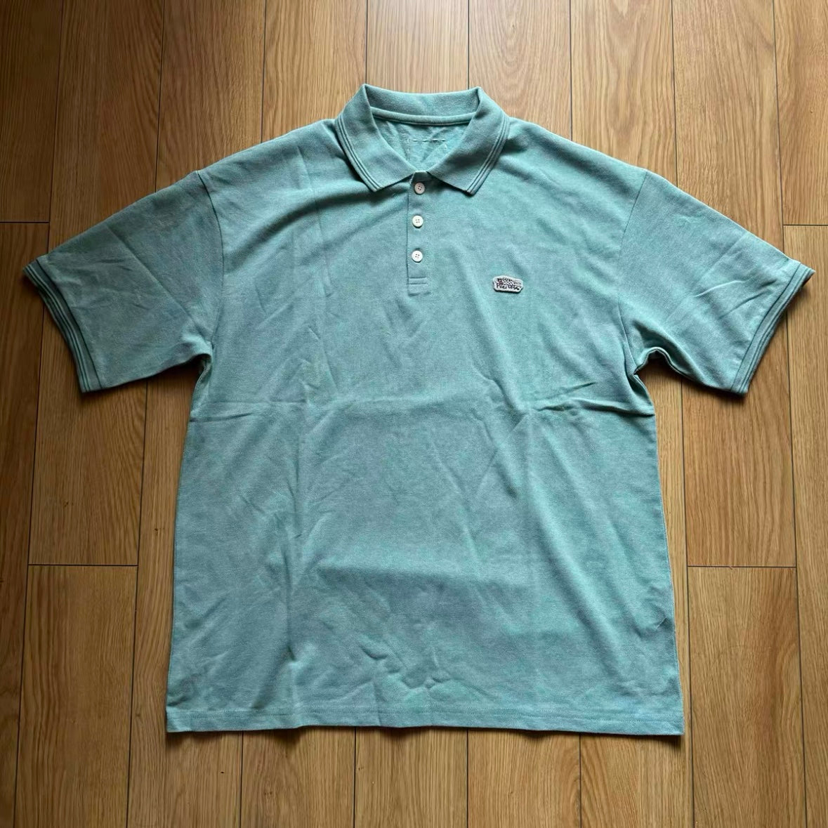 VISVIM KOFU JUMBO WELLER DMGD washed distressed Polo shirt carp