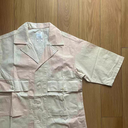 VISVIM kofu 21aw Cornet Shirt S/S (W/L) British Army Pink Camouflage