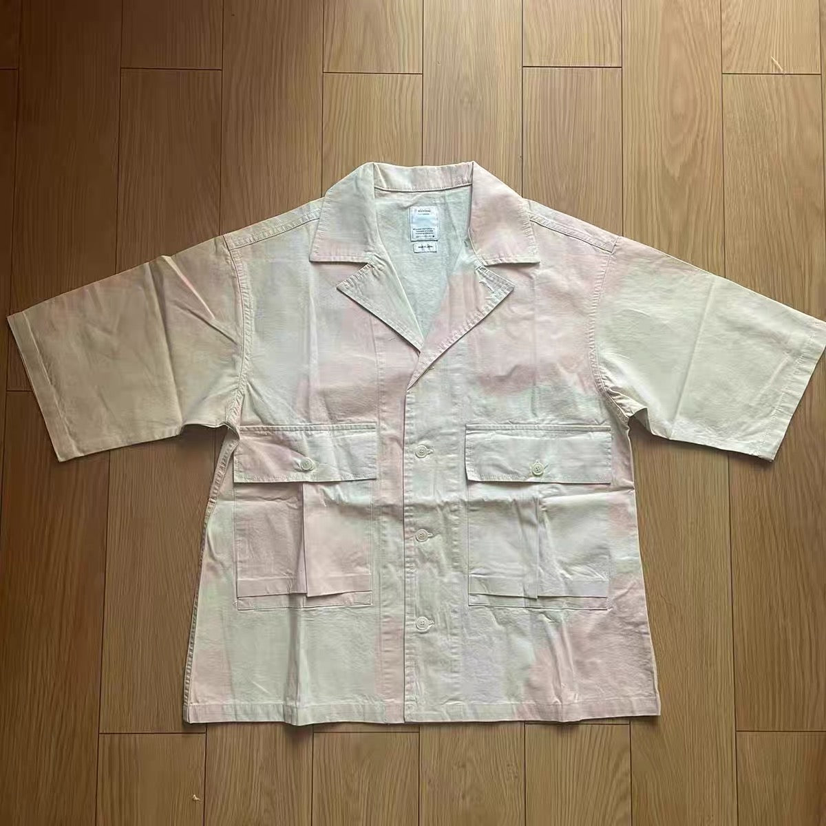 VISVIM kofu 21aw Cornet Shirt S/S (W/L) British Army Pink Camouflage