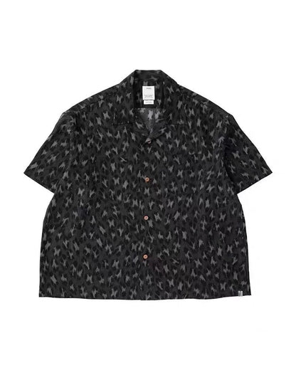 VISVIM 23ss caban Nakamura casual Hawaiian leopard print short-sleeved cardigan shirt