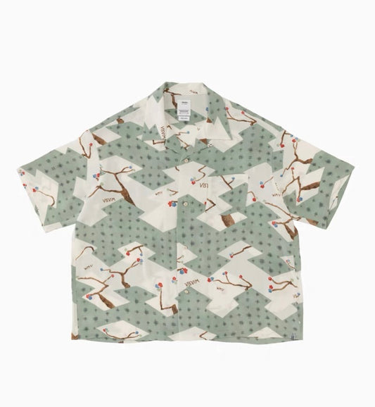 VISVIM 23SS CROSBY Japanese trend Nakamura hand-dyed Hawaiian flower blooming short-sleeved shirt