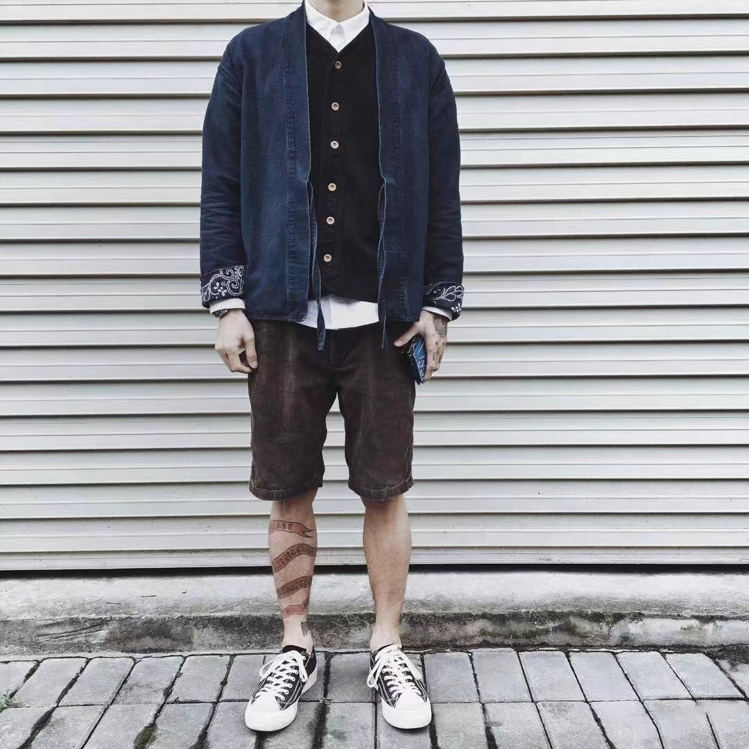 VISVIM 23SS FLUXUS03 ナカムラ カジュアル ルーズ インクスプラッシュ コーデュロイ ワークショーツ