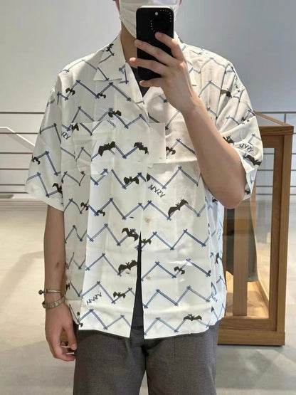 VISVIM 23SS COPA Nakamura Japanese couple casual Hawaiian bat short-sleeved cardigan shirt