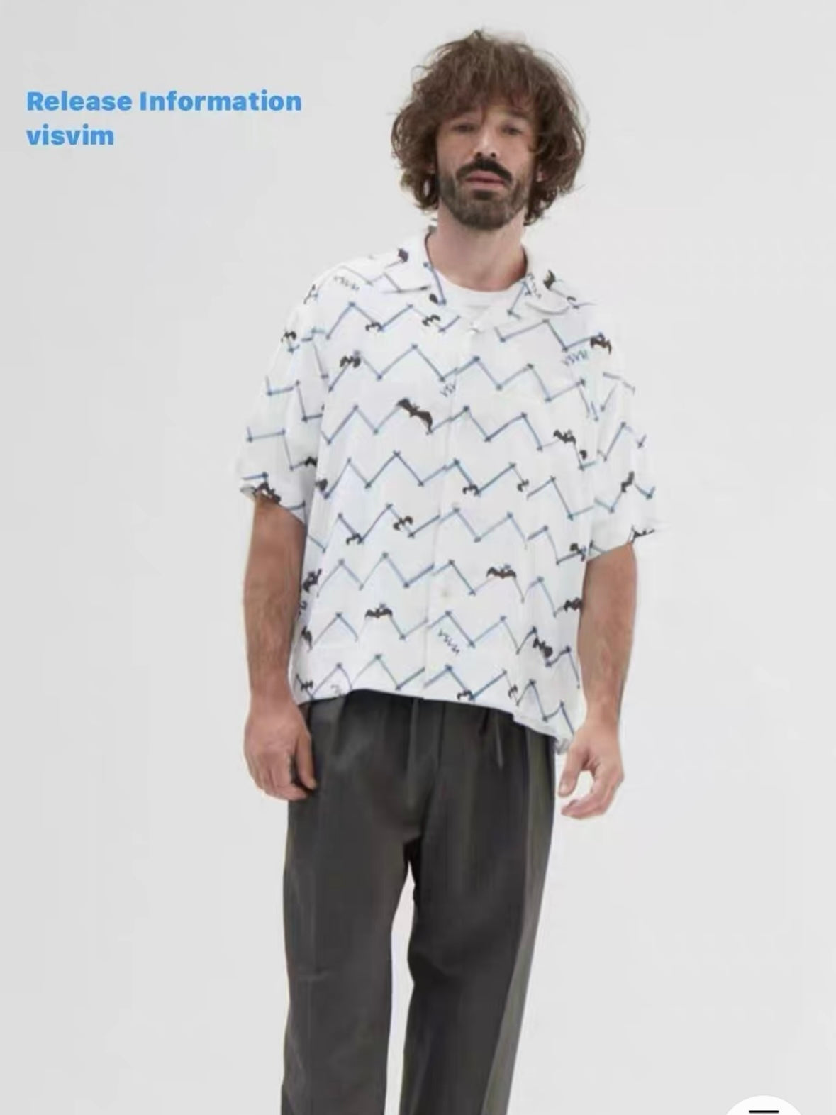 VISVIM 23SS COPA Nakamura Japanese couple casual Hawaiian bat short-sleeved cardigan shirt