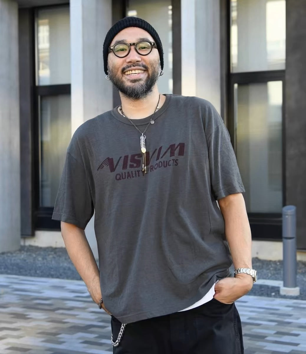 VISVIM 24AW FIL JUMBO letter print T-shirt Japanese tide Nakamura round neck short sleeve TEE