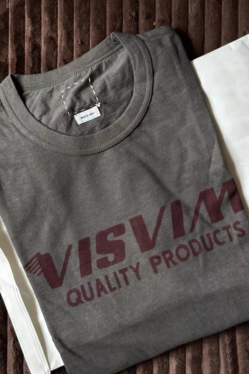 VISVIM 24AW FIL JUMBO letter print T-shirt Japanese tide Nakamura round neck short sleeve TEE