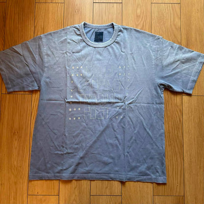 VISVIM KOFU ICT JUMBO TEE gradient old damaged embroidery short-sleeved T-shirt ancient cloth