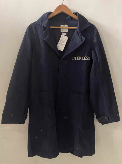 VISVIM KOFU PEERLESS SHOP COAT 18AW ink-splashed distressed windbreaker jacket