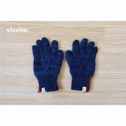 VISVIM KNIT GLOVE ND 限定版 ニットウール ブルー染め 手袋