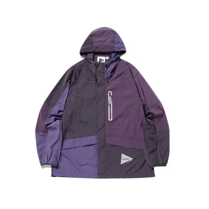 and wander joint Patchwork Wind outdoor water-repellent windproof jacket