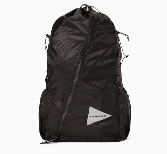 and wander 24SS city outdoor functional light paper-feel oblique zipper backpack