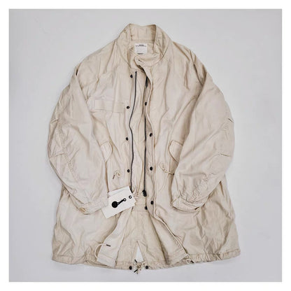 VISVIM SIX-FIVE FISHTAIL PARKA mud-dyed distressed military style fishtail windbreaker