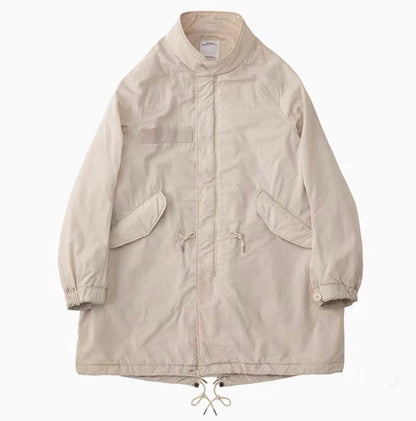 VISVIM SIX-FIVE FISHTAIL PARKA mud-dyed distressed military style fishtail windbreaker