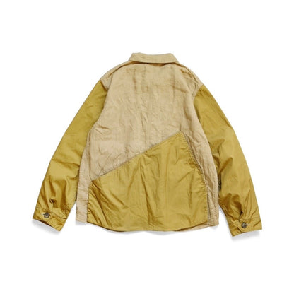 KAPITAL 23AW Hirata Kazuhiro Linen Colorblock Lapel Jacket Shirt