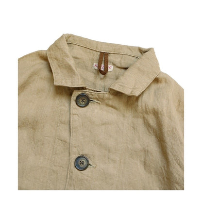 KAPITAL 23AW Hirata Kazuhiro Linen Colorblock Lapel Jacket Shirt