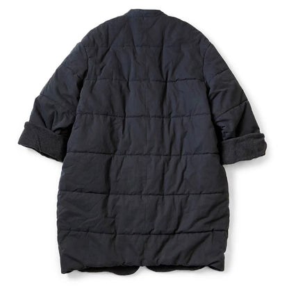 KAPITAL Mid-length Five-grid Quilt Wrap-style Cotton-padded Jacket