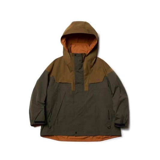 KOLOR Colorblock Waterproof Stitching Skills Jacket Hooded Jacket