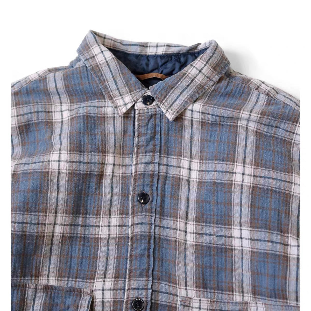 KAPITAL Casual Warm Plaid Mid-Length Cotton Long-Sleeved Jacket