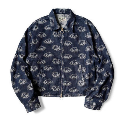 KAPITAL 24AW eye embroidery denim vintage lapel jacket