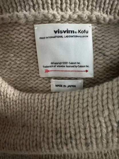 VISVIM KOFU AMPLUS BOATNECK wool tadpole Thor same style handmade sweater