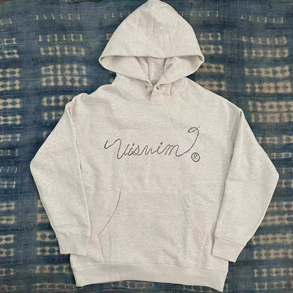 VISVIM KOFU HOODIE P.O.(ALL-OVER) Hand-painted hemp rope letter hoodie