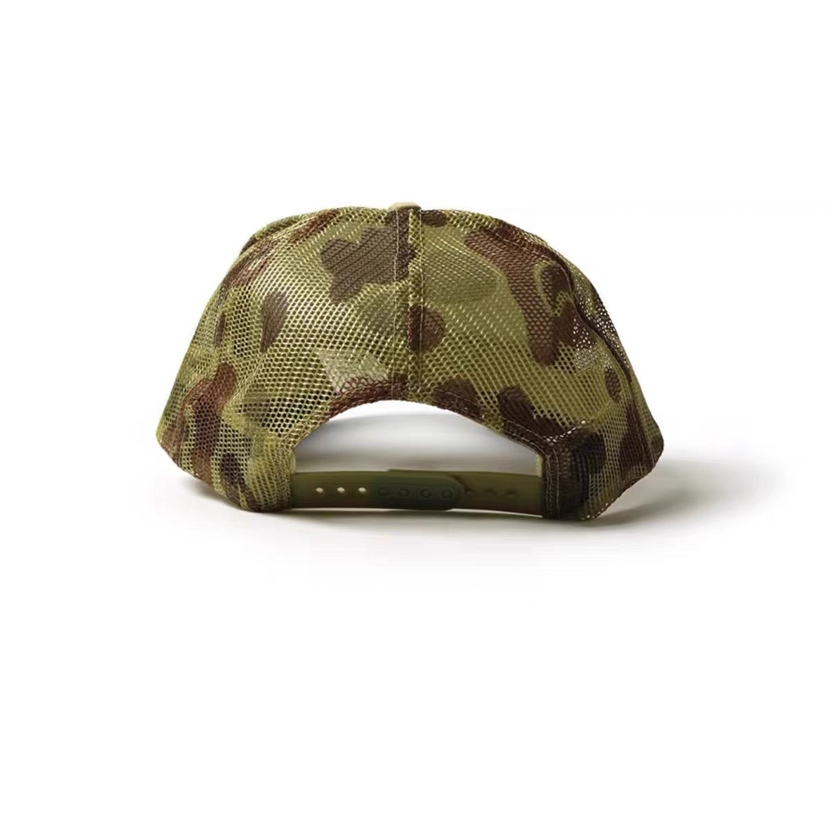 KAPITAL Hirata Kazuhiro camouflage foam print smiley mesh baseball cap