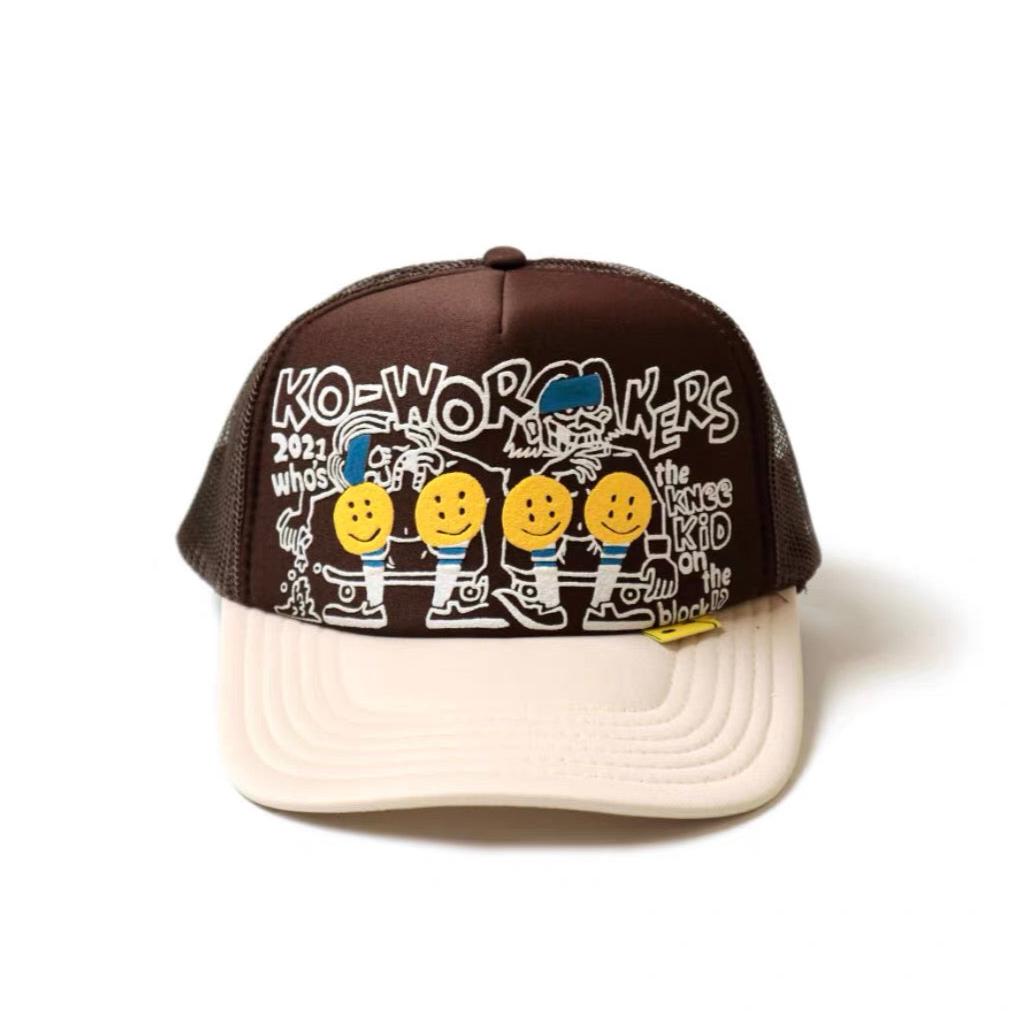 KAPITAL Hirata Kazuhiro two-color graffiti print smiley face adjustable cap