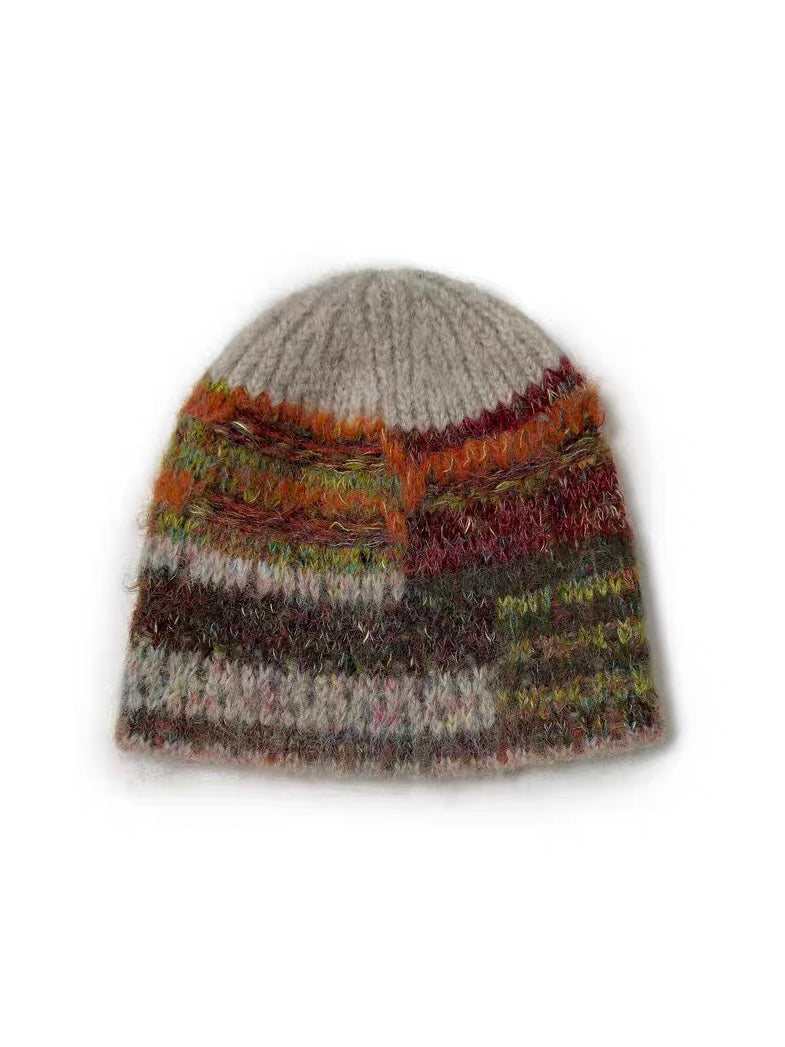 Fun Striped Woolen Hat Cold Hat