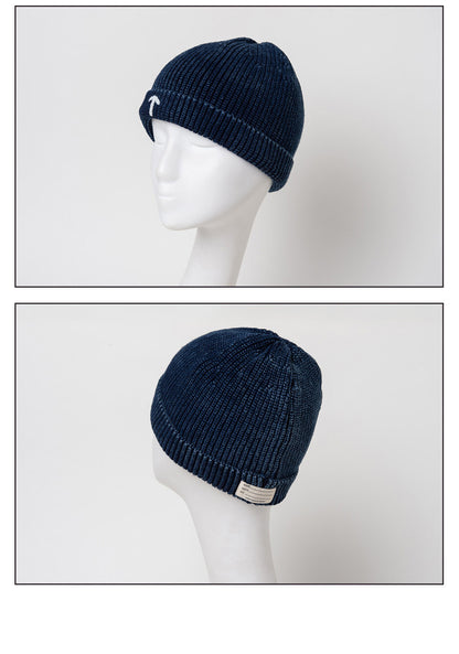 INDIGO Generation 2 Knit Arrow Navy Cold Cap Blue Dye Hand Washed