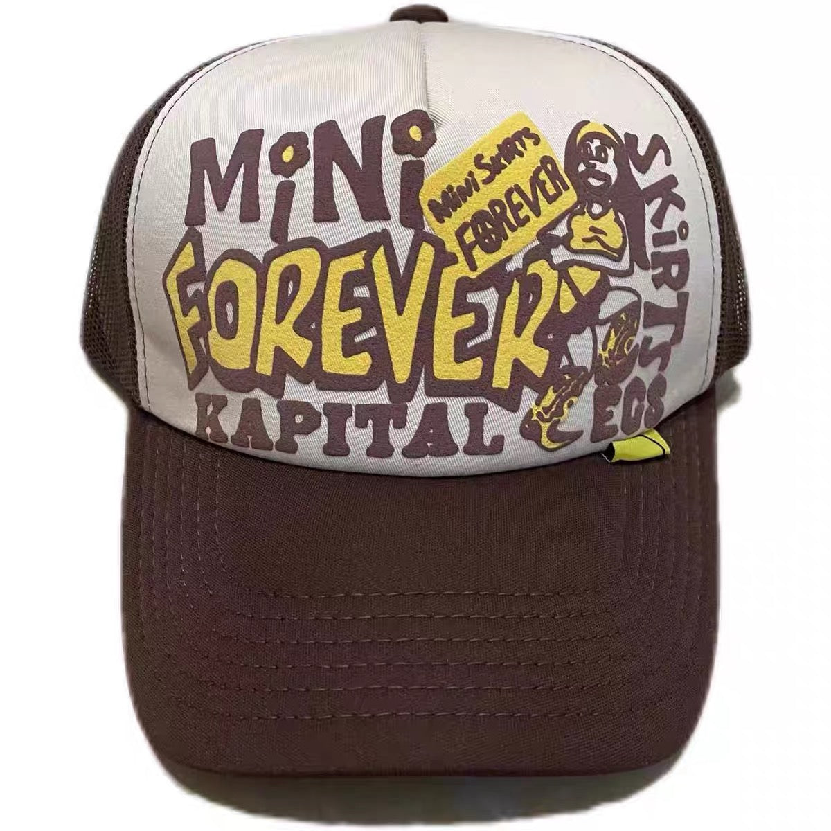 Kapital Trucker Hat Colorblock Cap Graffiti Foam Print Adjustable Hat