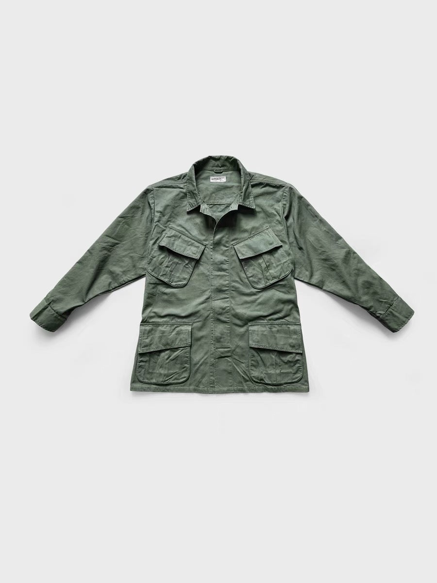 TCU Rainforest 1970s Vintage American Washed Windbreaker Jacket