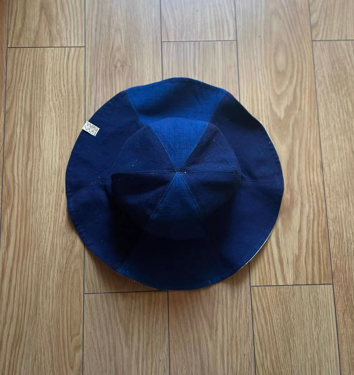 Blue dyed TULIPA HAT KOFU SPOT bucket hat INDIGO PATTERN visvim