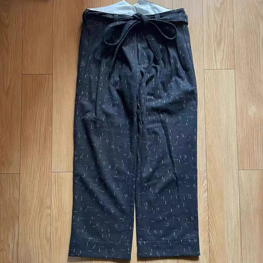 HAKAMA WL PANTS Kendo-Hose aus Wollmischung mit Kreuzstich 