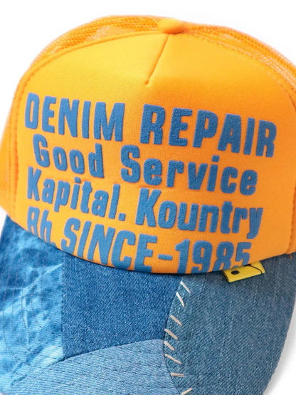 KAPITAL DENIM REPAIR SERVICE PT denim truck cap hat trucker