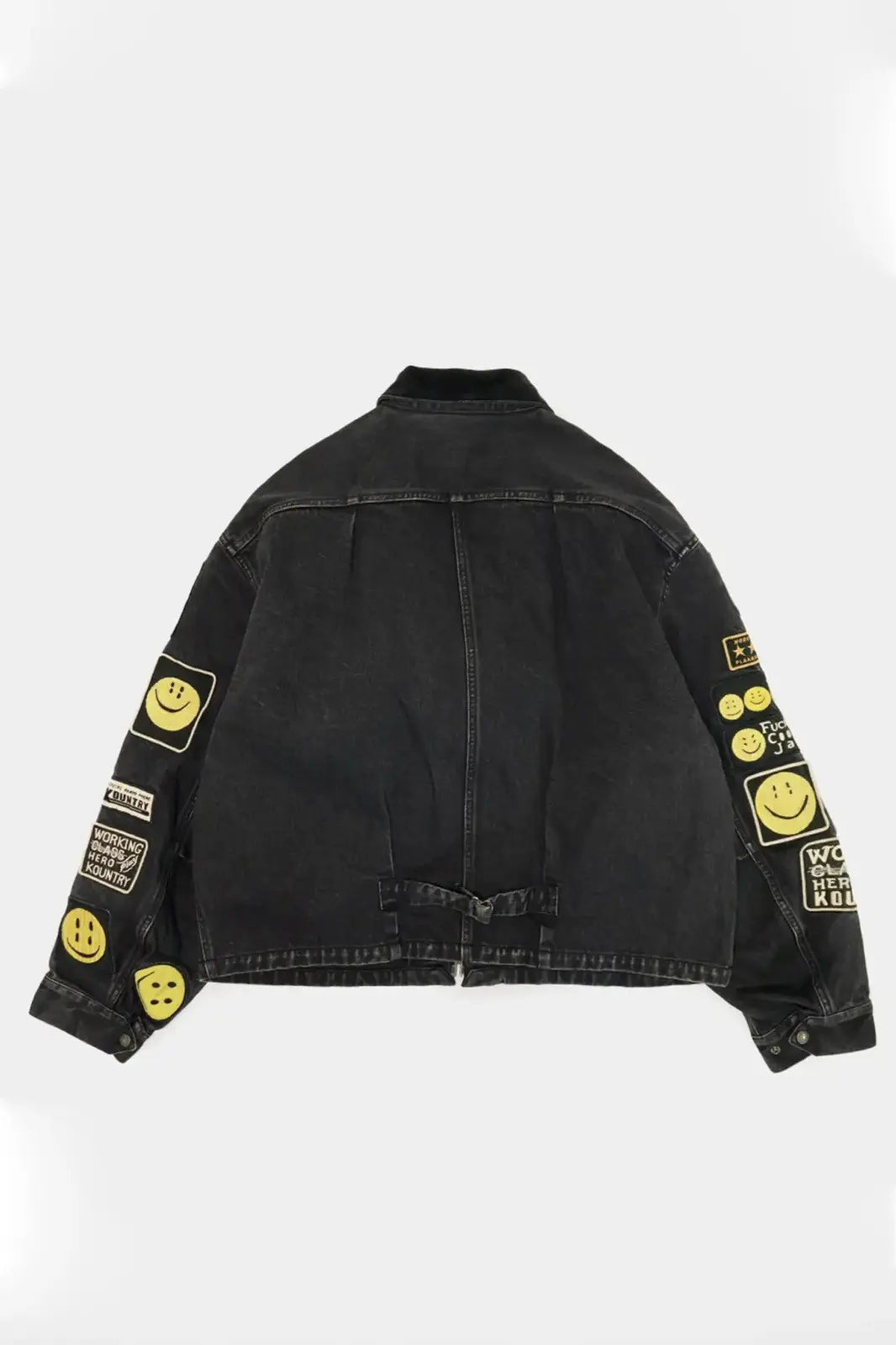 KAPITAL 24SS Smiley Face Denim Patch Embroidery Removable Lining Jacket