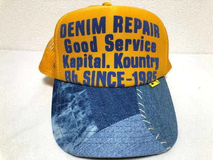 KAPITAL DENIM REPAIR SERVICE PT denim truck cap hat trucker