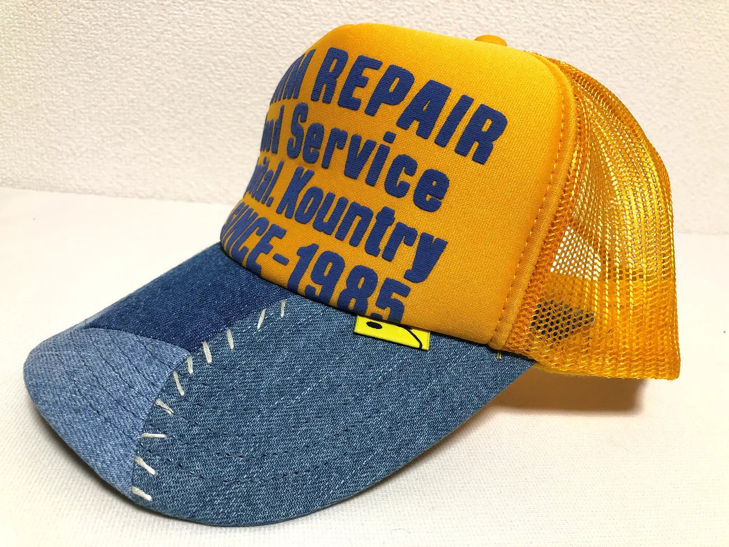 KAPITAL DENIM REPAIR SERVICE PT denim truck cap hat trucker